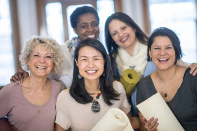 group of women smiling